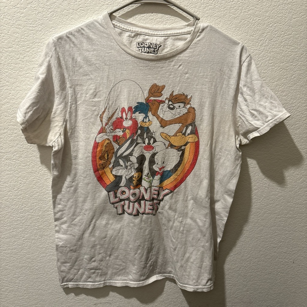 Looney Tunes White Graphic T-Shirt